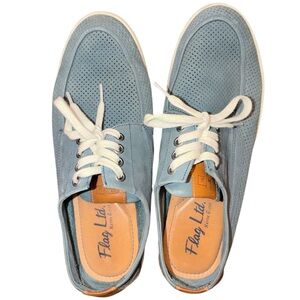 Flag Ltd, Nappa Glove, Blue Leather, Lace Up Shoe Size 8.5